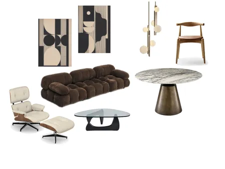 mcm lounge/ dining Interior Design Mood Board by Elizabeth on Style Sourcebook