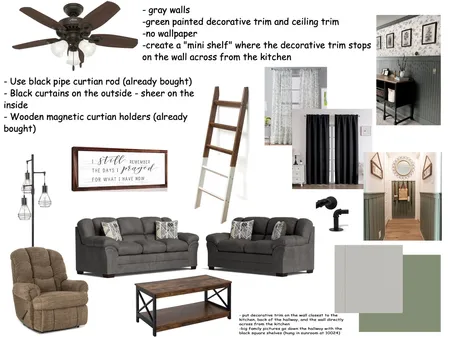 535 E State St Livingroom and Hallway Interior Design Mood Board by bai12345 on Style Sourcebook