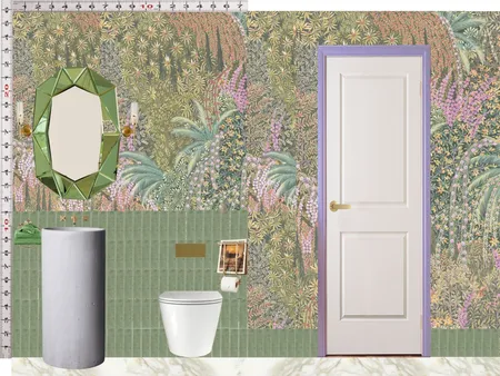 Powder Room Scale Design Green Mixer Taps Interior Design Mood Board by dl2407 on Style Sourcebook