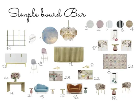 Simple board Hotel bar Interior Design Mood Board by lisabet on Style Sourcebook