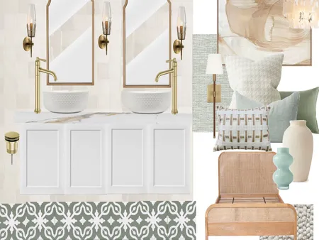 Sage bath and bedroom retreat Interior Design Mood Board by MiraDesigns on Style Sourcebook