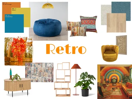 Retro room specific board Interior Design Mood Board by Waters2000 on Style Sourcebook