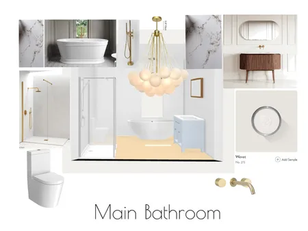 Main Bathroom Interior Design Mood Board by kerrie1486@gmail.com on Style Sourcebook