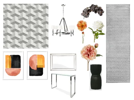 Graphic Entry Hall Interior Design Mood Board by Sterlingrose on Style Sourcebook