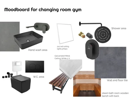 gym changing room Interior Design Mood Board by rishiomaim on Style Sourcebook