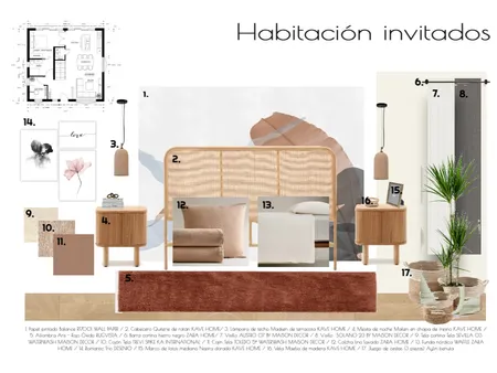 Habitación invitados Interior Design Mood Board by dieBlumeStudio on Style Sourcebook