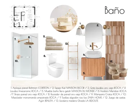 Baño Interior Design Mood Board by dieBlumeStudio on Style Sourcebook