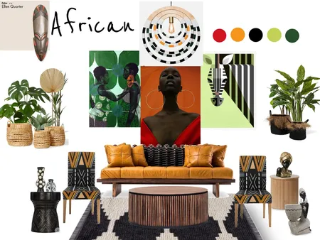 African living room Interior Design Mood Board by Faith & Fortune on Style Sourcebook