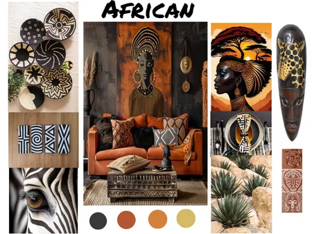 African Style Interior Design Mood Board by trac333 on Style Sourcebook