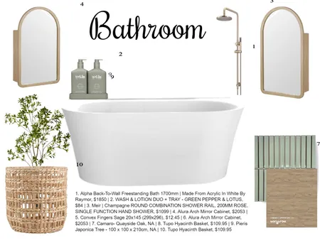 Bathroom Interior Design Mood Board by Sak0004 on Style Sourcebook