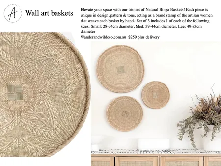 MCGEACHIE WALL ART BASKETS Interior Design Mood Board by BeckieChamberlain on Style Sourcebook