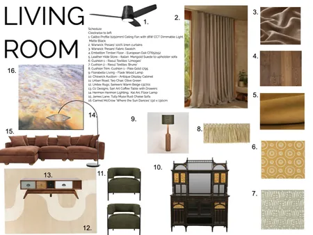 Lounge Room Interior Design Mood Board by DAMason on Style Sourcebook