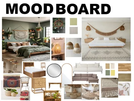 boho bedroom Interior Design Mood Board by ivoery on Style Sourcebook