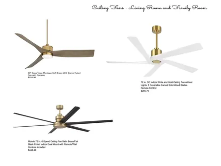 Murguia - Ceiling Fans Family Room Interior Design Mood Board by jackiesteward on Style Sourcebook