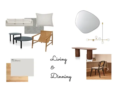 Living and Dinning Interior Design Mood Board by Cecilia M on Style Sourcebook