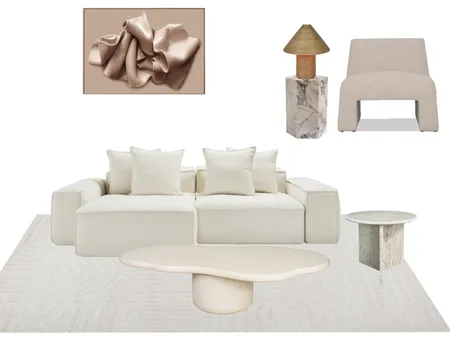 Pretty In Pink Living Room Interior Design Mood Board by Studio McHugh on Style Sourcebook