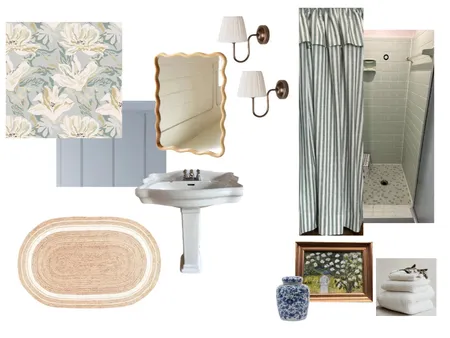 Runion's Bathroom Wallpaper Interior Design Mood Board by Annacoryn on Style Sourcebook