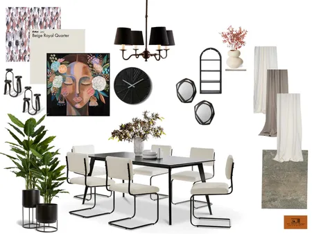 Modern Dining Room Mood Board Interior Design Mood Board by Stefort on Style Sourcebook