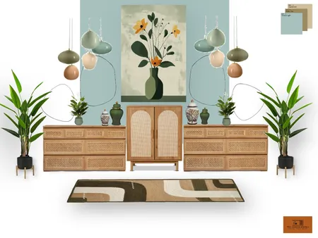 Inspired Interior Focal wall Design- Mood Board back color green Interior Design Mood Board by Stefort on Style Sourcebook