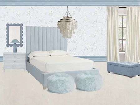 Stevie blue room wallpaper Interior Design Mood Board by Rhiannon on Style Sourcebook