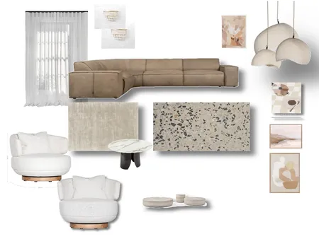 living room  5.   Marconi new bone colour.   + f2 Marylin chairs Interior Design Mood Board by Sandra Chambers on Style Sourcebook