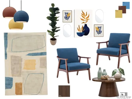 Mid-Century Modern Mood Board Interior Design Mood Board by Stefort on Style Sourcebook