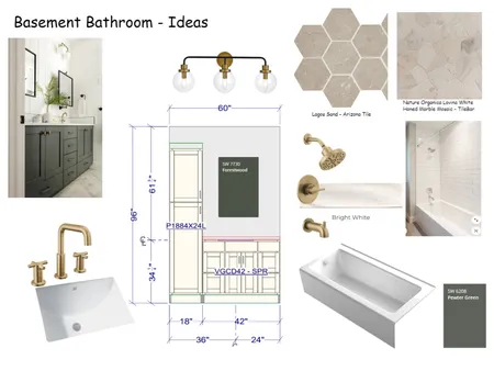 Cabin - Basement Bathroom Interior Design Mood Board by SheriBauer on Style Sourcebook