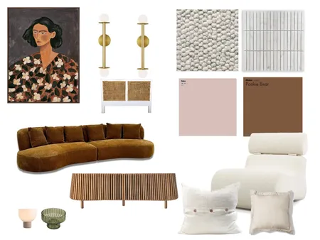 Living Room Retro Interior Design Mood Board by Studio Lili on Style Sourcebook