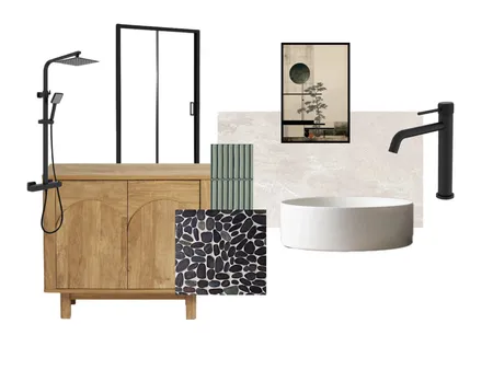 Japandi Ensuite Interior Design Mood Board by Bales Studio on Style Sourcebook