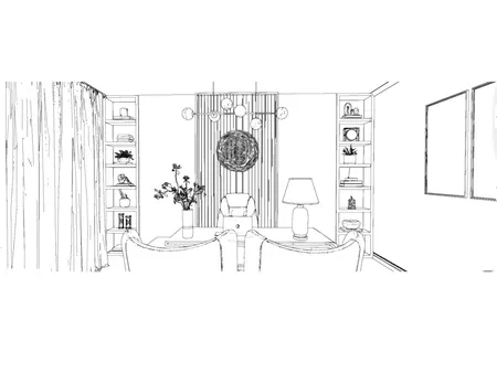 Coastal Office Drawing Interior Design Mood Board by nikitaryan on Style Sourcebook