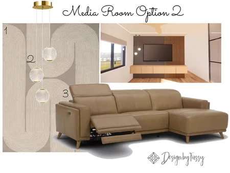 Media Room Option 2 Interior Design Mood Board by DesignbyFussy on Style Sourcebook