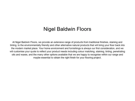 Nigel Baldwin Floors Interior Design Mood Board by Nigel Baldwin Floors on Style Sourcebook