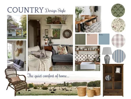 COUNTRY : Design Style Moodboard Interior Design Mood Board by Ivy Miles Styles on Style Sourcebook