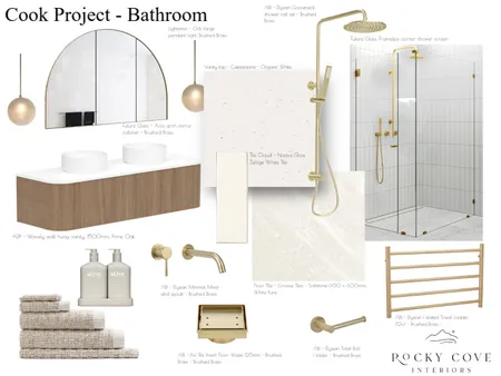 Cook Project - Bathroom Interior Design Mood Board by Rockycove Interiors on Style Sourcebook