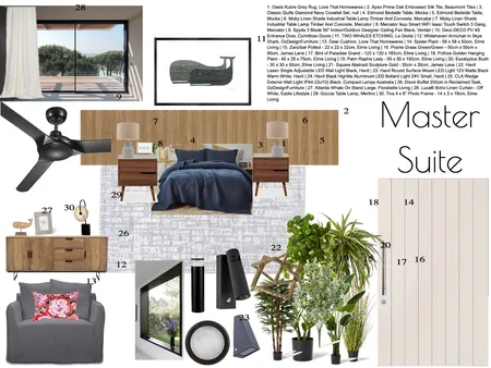 Master Suite Interior Design Mood Board by HSC on Style Sourcebook