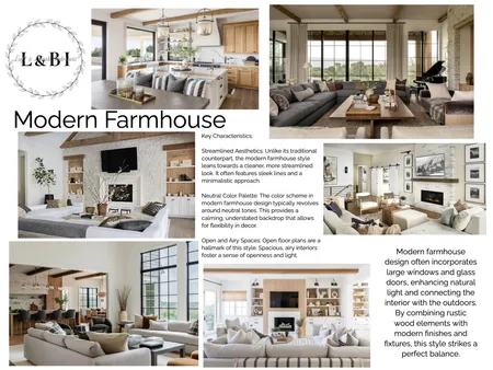 Modern Farmhouse Interior Design Mood Board by Loft&Blush on Style Sourcebook