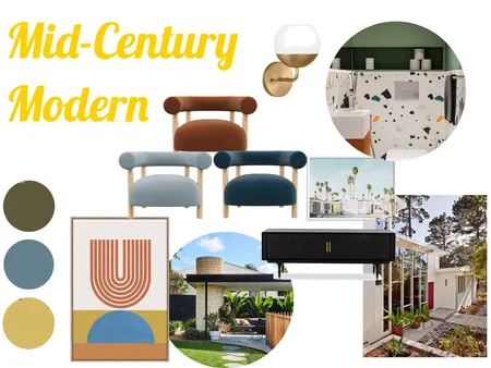 Mid-Century Modern Mood Board Interior Design Mood Board by anitamcrae on Style Sourcebook