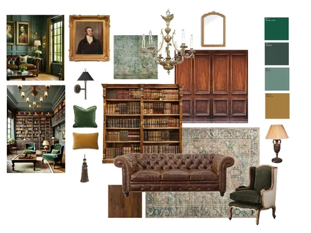 Traditional study Interior Design Mood Board by tormillerdesign@mac.com on Style Sourcebook