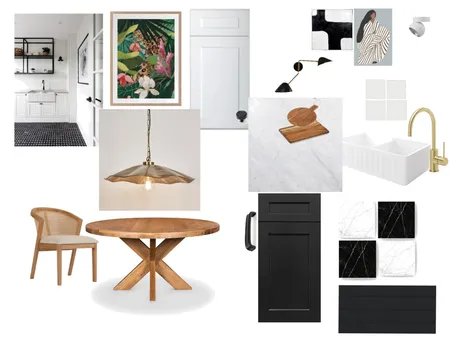 Monochrome Kitchen Interior Design Mood Board by Sonu on Style Sourcebook