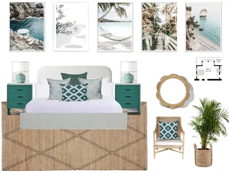 HUNTERS HILL - LG - Bed 4 Revision 1. Interior Design Mood Board by ONE CREATIVE on Style Sourcebook