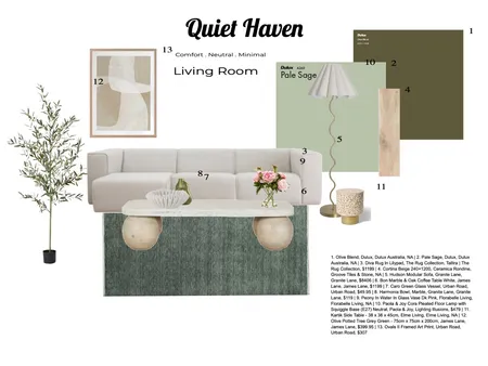 Quiet Haven Interior Design Mood Board by BaileyWhite on Style Sourcebook