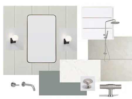 Kerryn Downstairs bathroom Interior Design Mood Board by Olivewood Interiors on Style Sourcebook