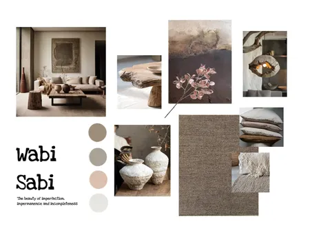 Wabi Sabi Living room Interior Design Mood Board by sarahedme@hotmail.com on Style Sourcebook