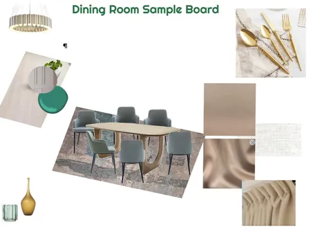 Monocromatic Green Sample Board Dining 12-02-25.4 Interior Design Mood Board by JudyK on Style Sourcebook