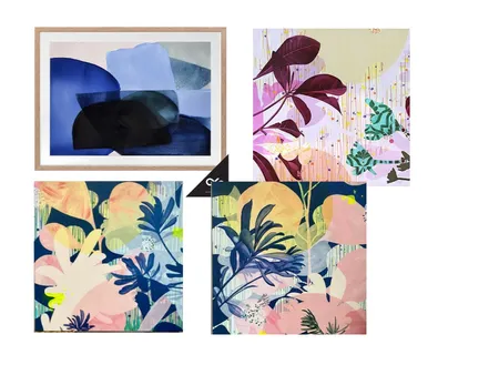 Sarah Leslie Art Living Room Interior Design Mood Board by LFay on Style Sourcebook