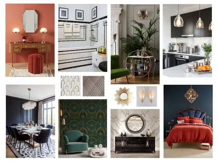 Art Deco Interior Design Mood Board by Ajeless Designs on Style Sourcebook