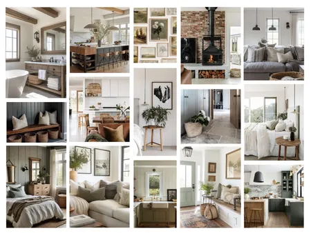 Modern Farmhouse Interior Design Mood Board by Ajeless Designs on Style Sourcebook