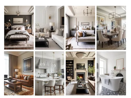 Transitional Interior Design Mood Board by Ajeless Designs on Style Sourcebook