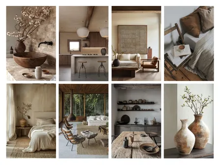 Wabi-Sabi Interior Design Mood Board by Ajeless Designs on Style Sourcebook