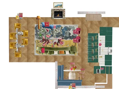 Great Room Space Planning Scale Interior Design Mood Board by dl2407 on Style Sourcebook